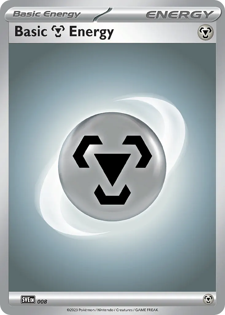 Basic Metal Energy — Scarlet & Violet Energies 8 Pokémon card