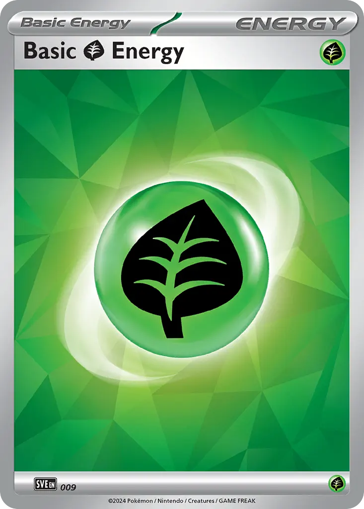 Basic Grass Energy — Scarlet & Violet Energies 9 Pokémon card