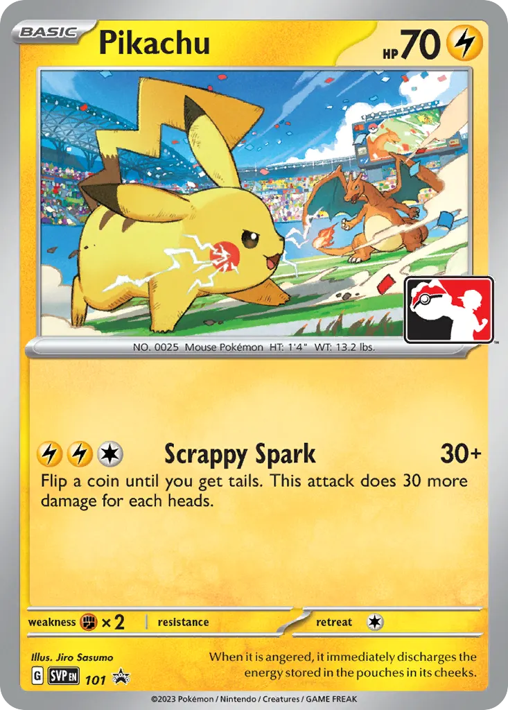 Pikachu — Scarlet & Violet Black Star Promos 101 Pokémon card
