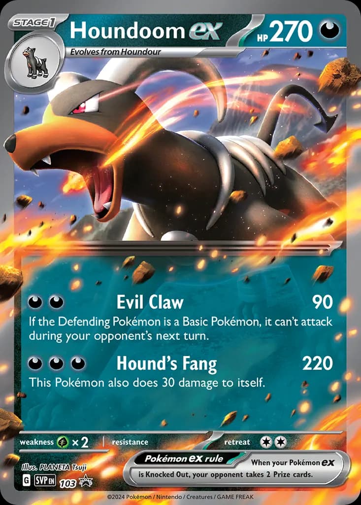 Houndoom ex — Scarlet & Violet Black Star Promos 103 Pokémon card