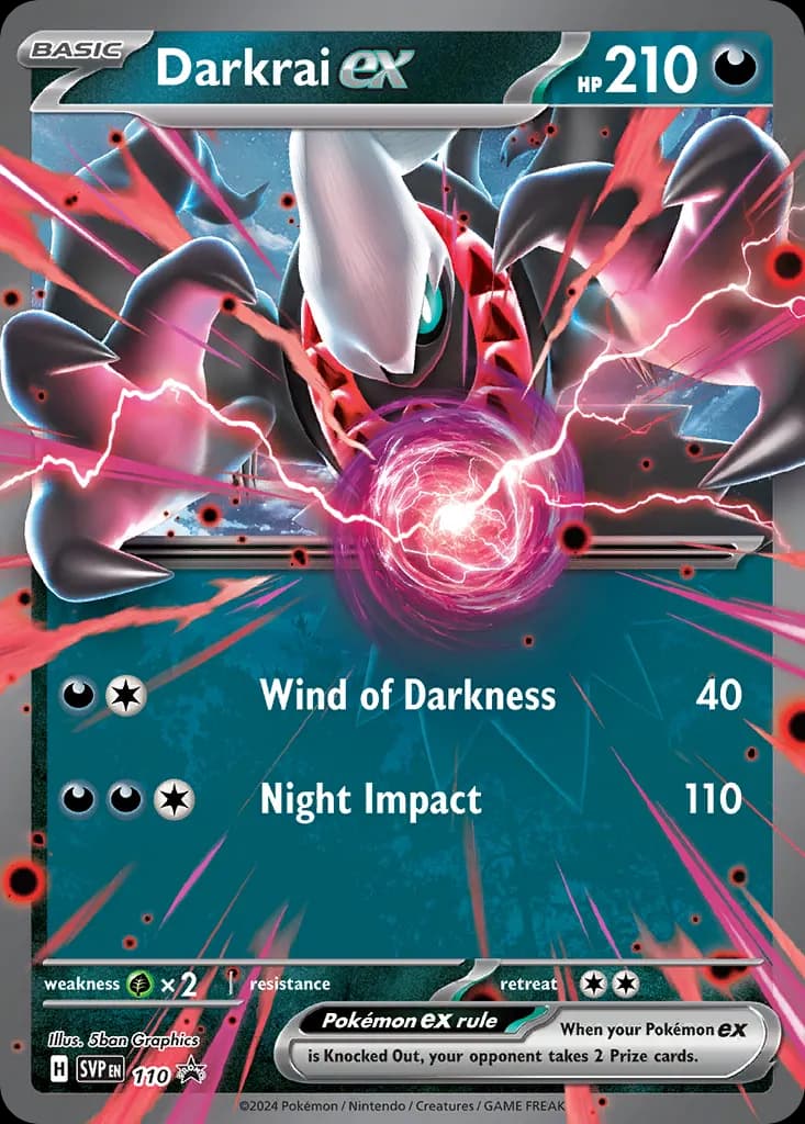 Darkrai ex — Scarlet & Violet Black Star Promos 110 Pokémon card