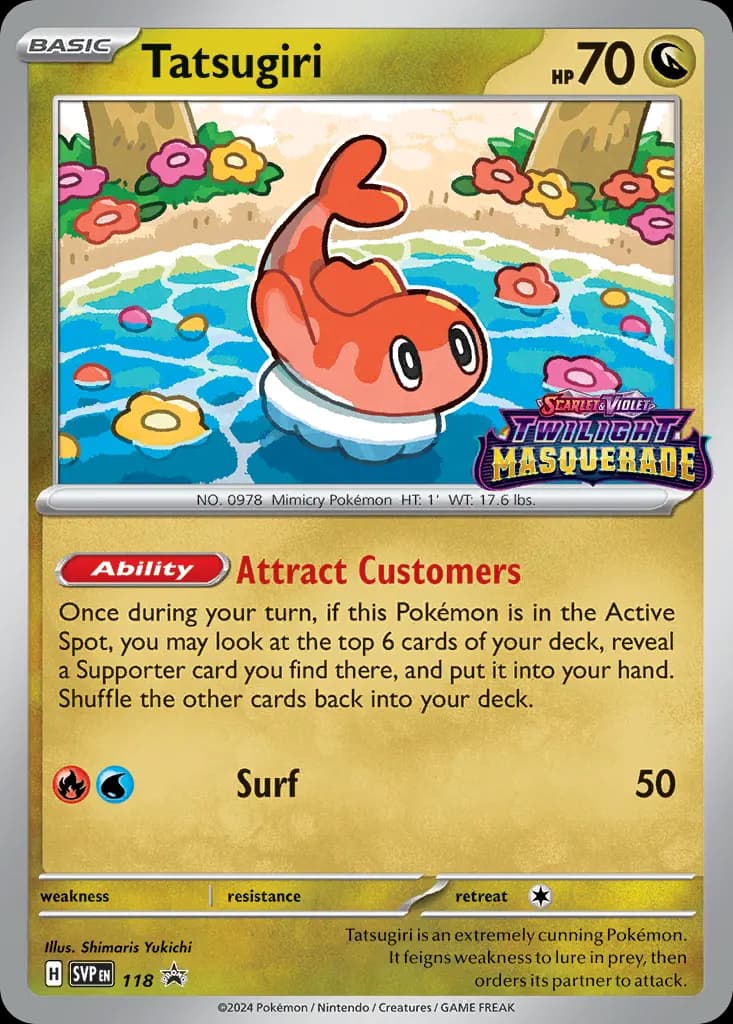 Tatsugiri — Scarlet & Violet Black Star Promos 118 Pokémon card