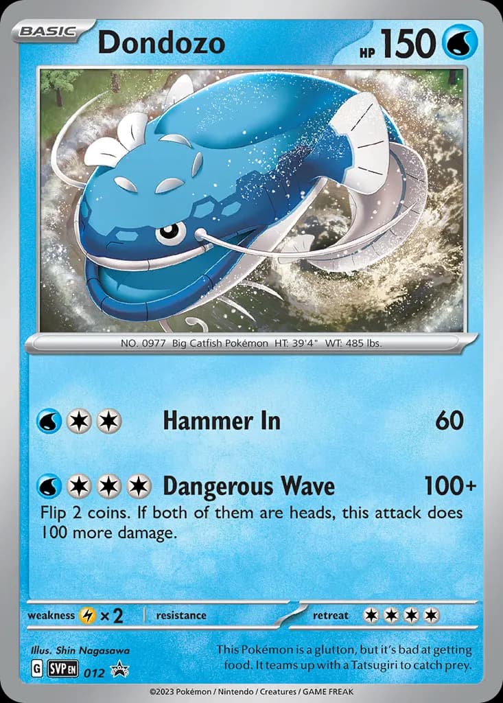 Dondozo — Scarlet & Violet Black Star Promos 12 Pokémon card