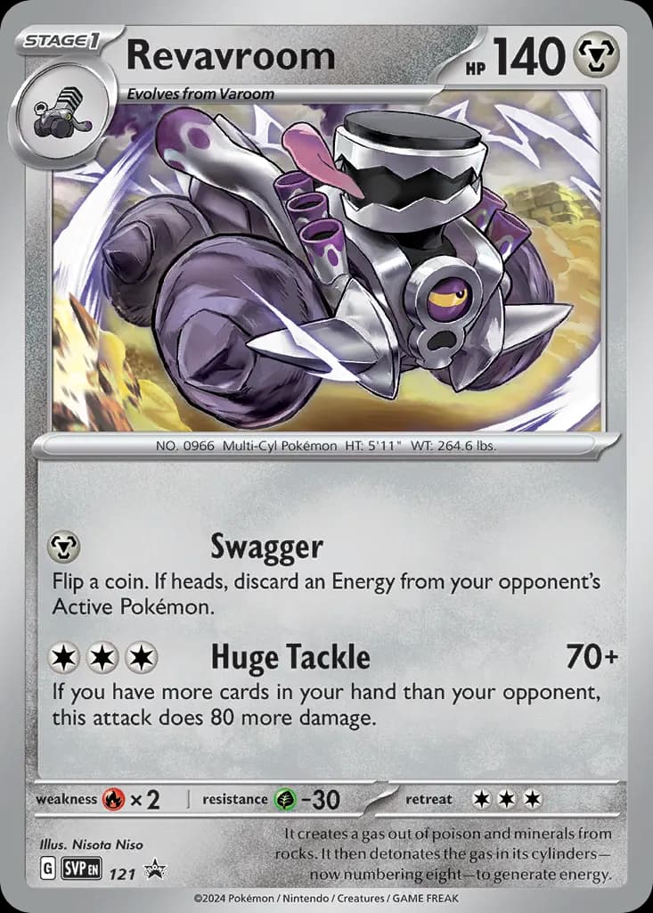 Revavroom — Scarlet & Violet Black Star Promos 121 Pokémon card