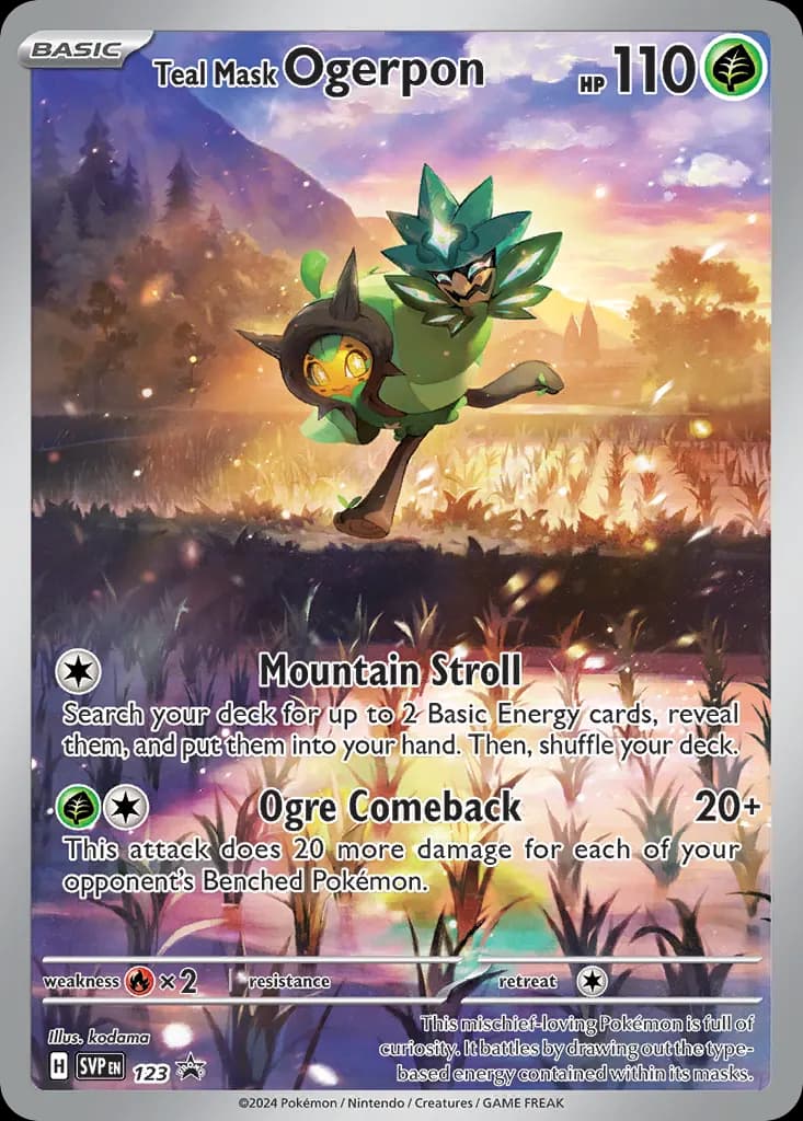 Teal Mask Ogerpon — Scarlet & Violet Black Star Promos 123 Pokémon card