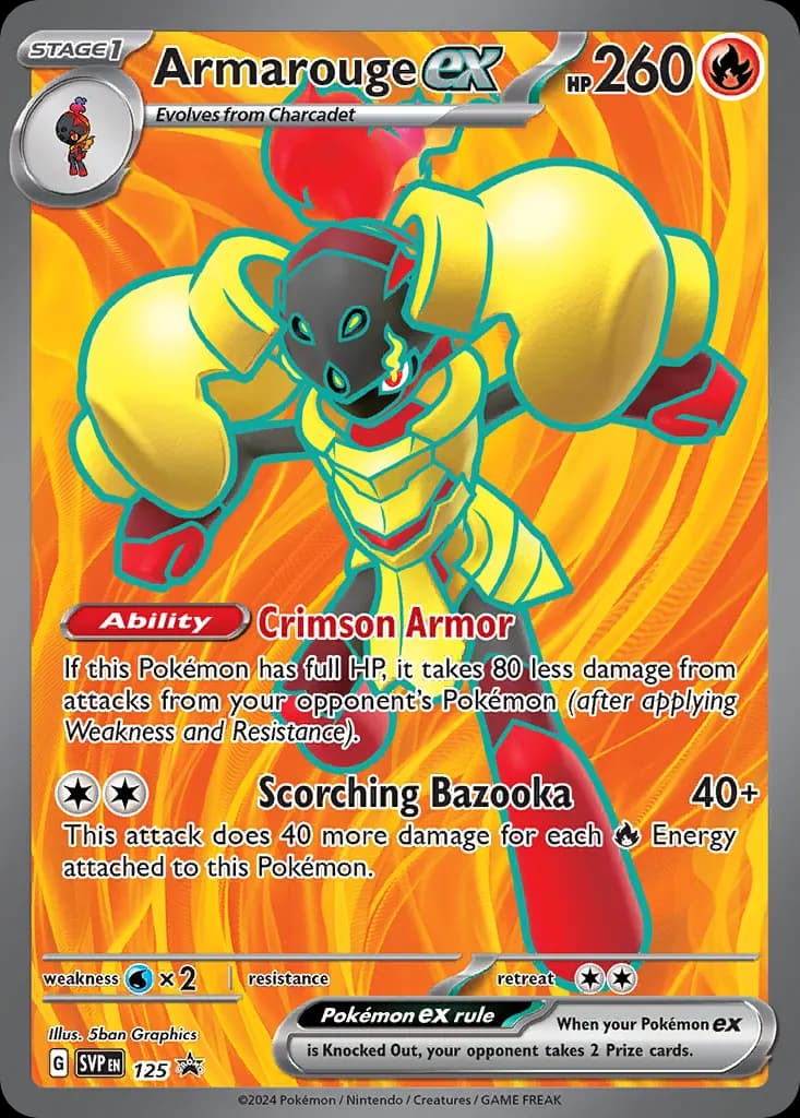 Armarouge ex — Scarlet & Violet Black Star Promos 125 Pokémon card