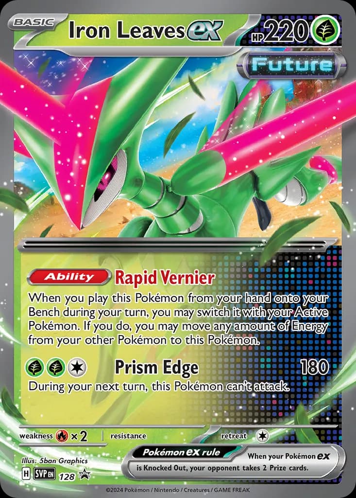 Iron Leaves ex — Scarlet & Violet Black Star Promos 128 Pokémon card