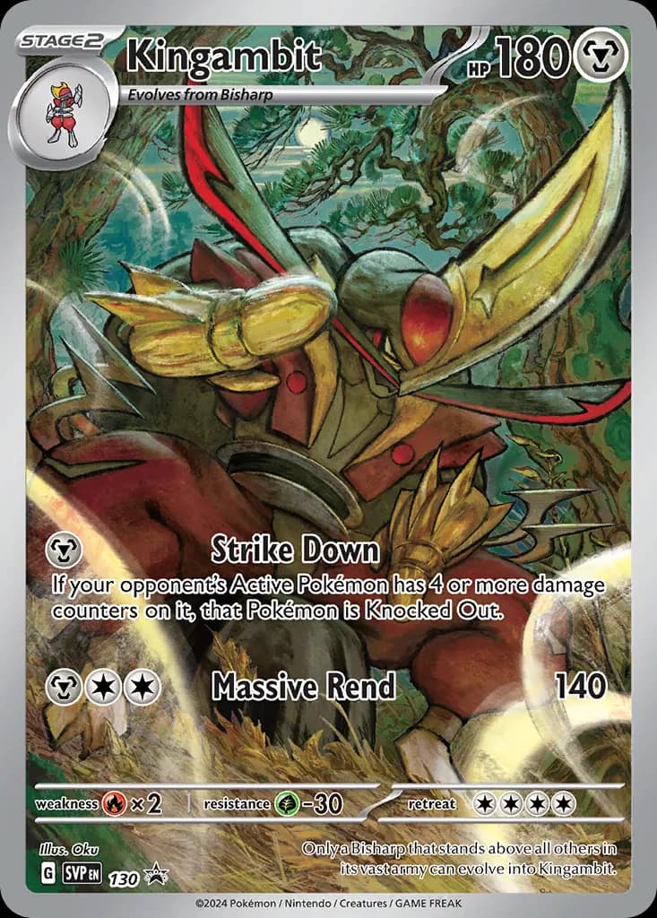 Kingambit — Scarlet & Violet Black Star Promos 130 Pokémon card