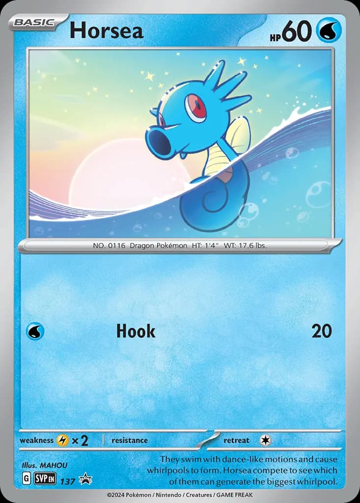 Horsea — Scarlet & Violet Black Star Promos 137 Pokémon card