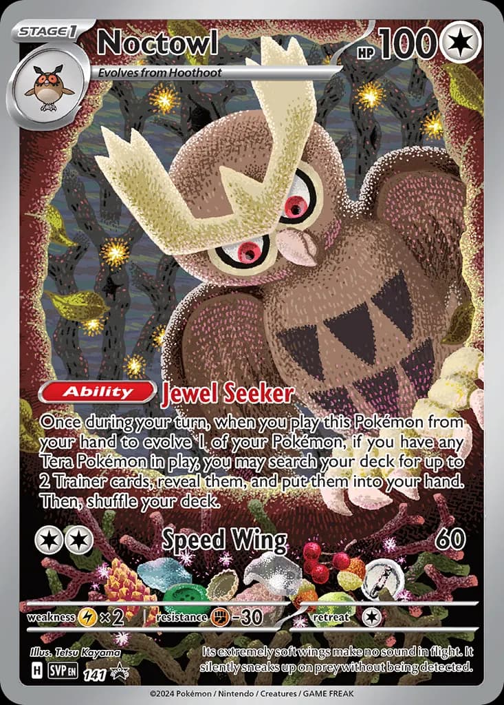 Noctowl — Scarlet & Violet Black Star Promos 141 Pokémon card