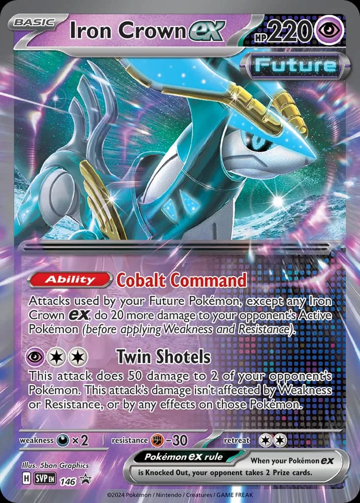 Iron Crown ex — Scarlet & Violet Black Star Promos 146 Pokémon card