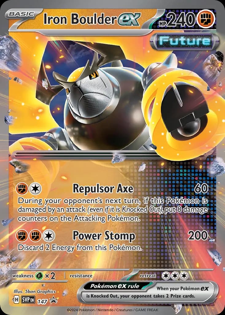 Iron Boulder ex — Scarlet & Violet Black Star Promos 147 Pokémon card