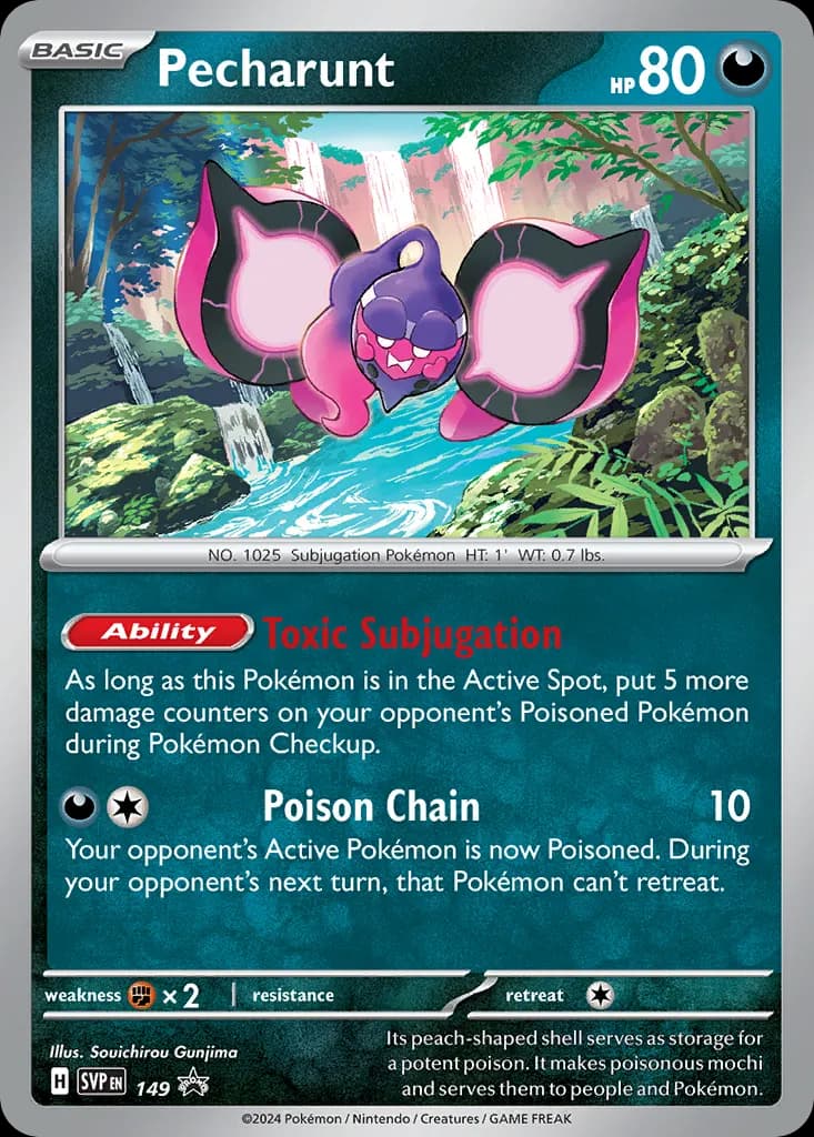 Pecharunt — Scarlet & Violet Black Star Promos 149 Pokémon card