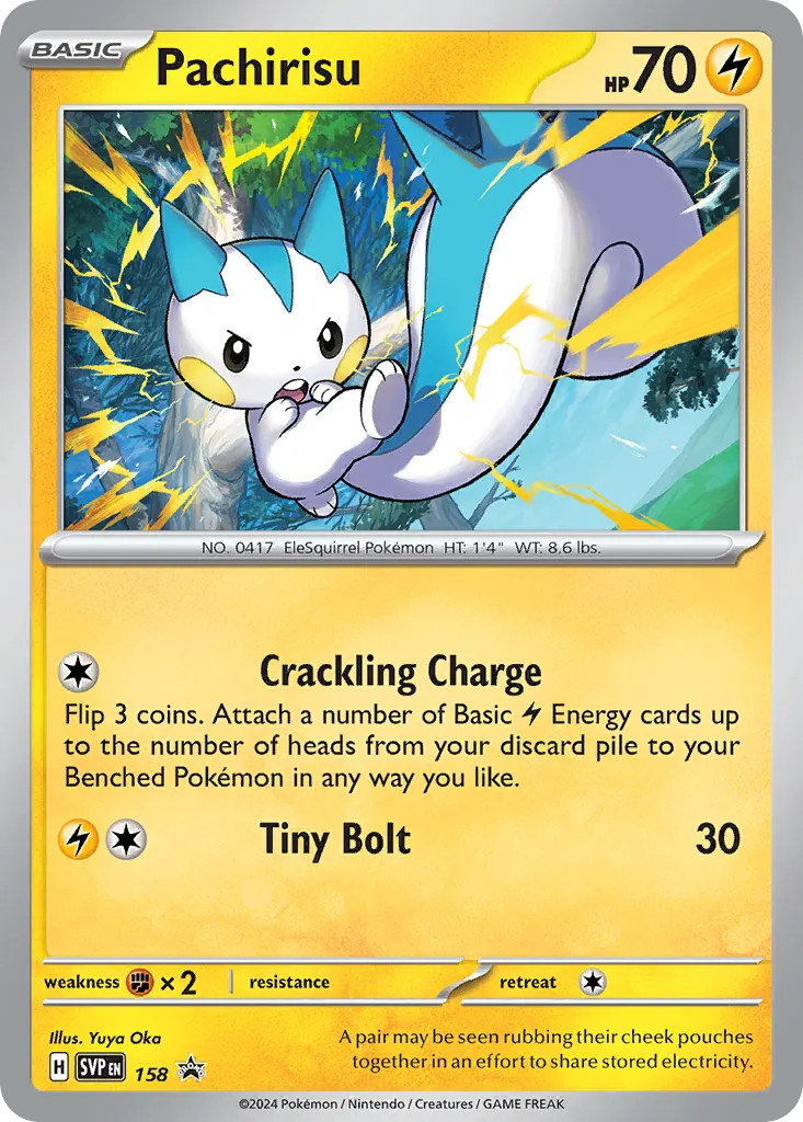 Pachirisu — Scarlet & Violet Black Star Promos 158 Pokémon card