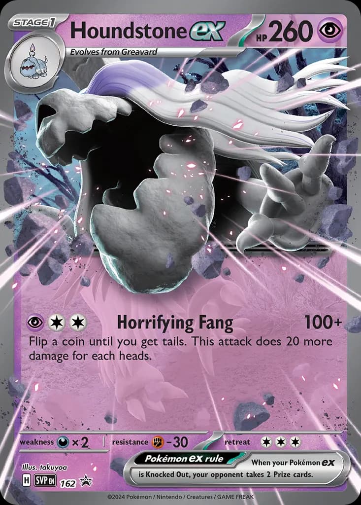 Houndstone ex — Scarlet & Violet Black Star Promos 162 Pokémon card