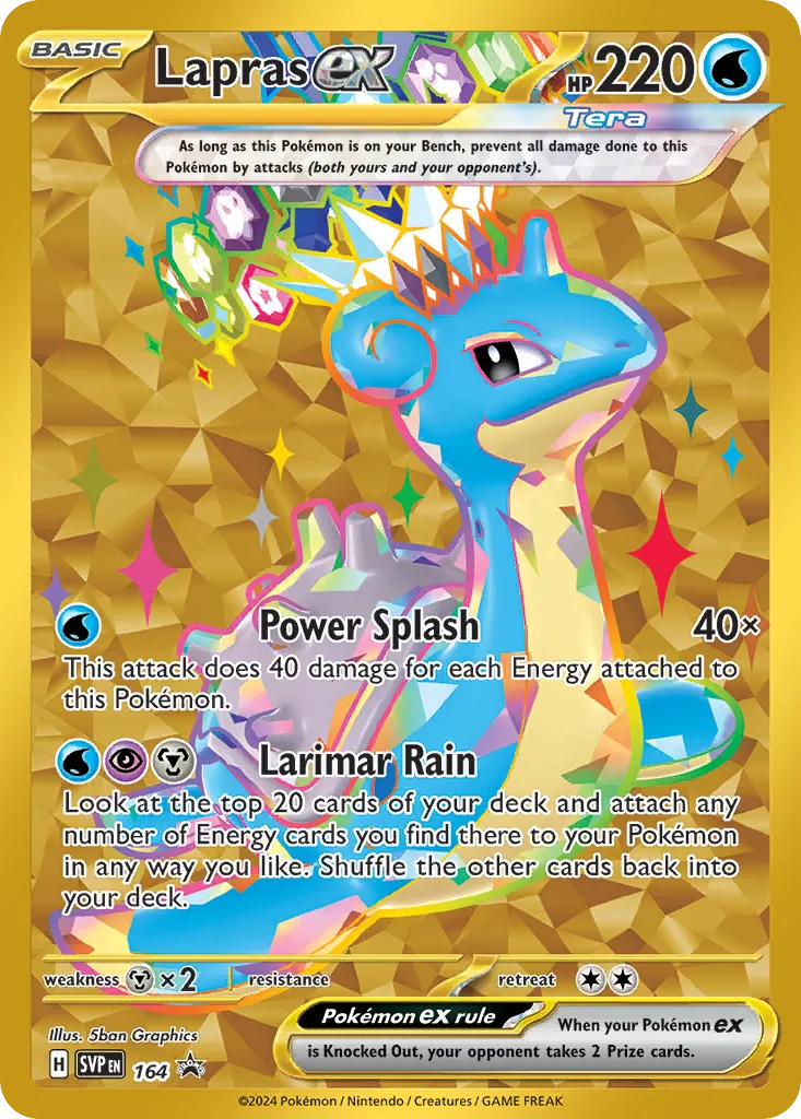 Lapras ex — Scarlet & Violet Black Star Promos 164 Pokémon card