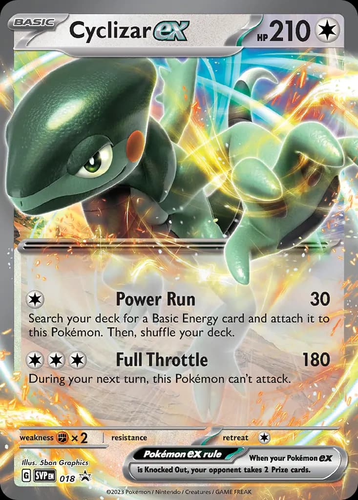 Cyclizar ex — Scarlet & Violet Black Star Promos 18 Pokémon card