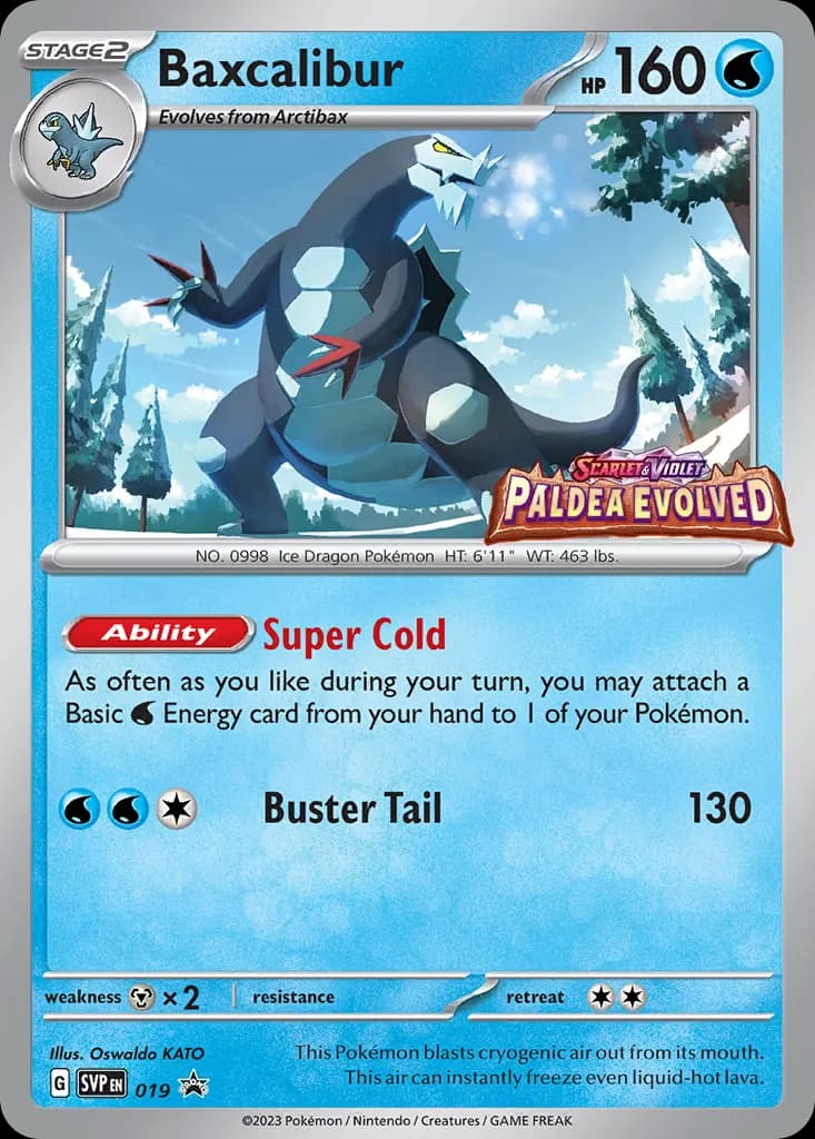 Baxcalibur — Scarlet & Violet Black Star Promos 19 Pokémon card