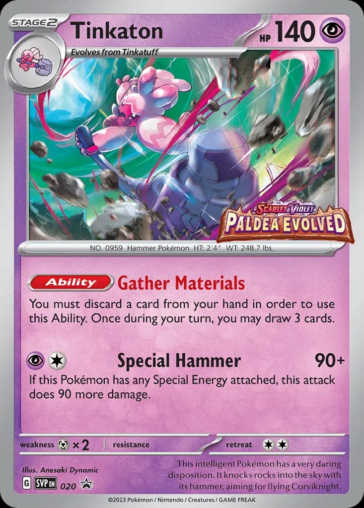 Tinkaton — Scarlet & Violet Black Star Promos 20 Pokémon card