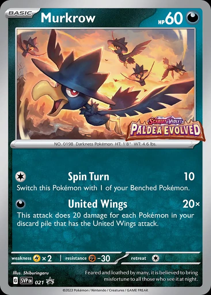 Murkrow — Scarlet & Violet Black Star Promos 21 Pokémon card