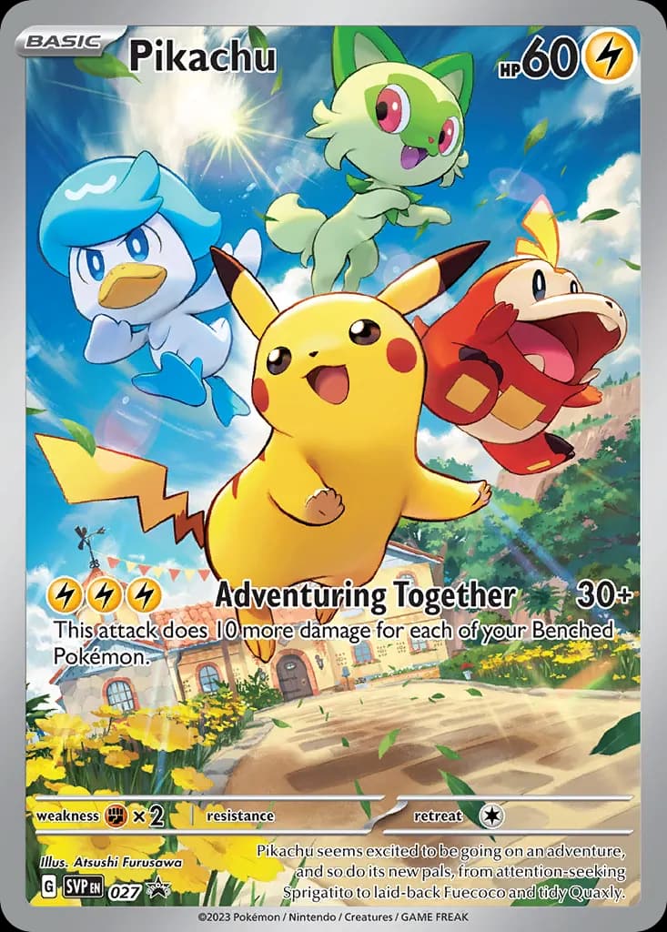 Pikachu — Scarlet & Violet Black Star Promos 27 Pokémon card