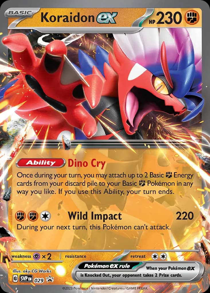Koraidon ex — Scarlet & Violet Black Star Promos 29 Pokémon card