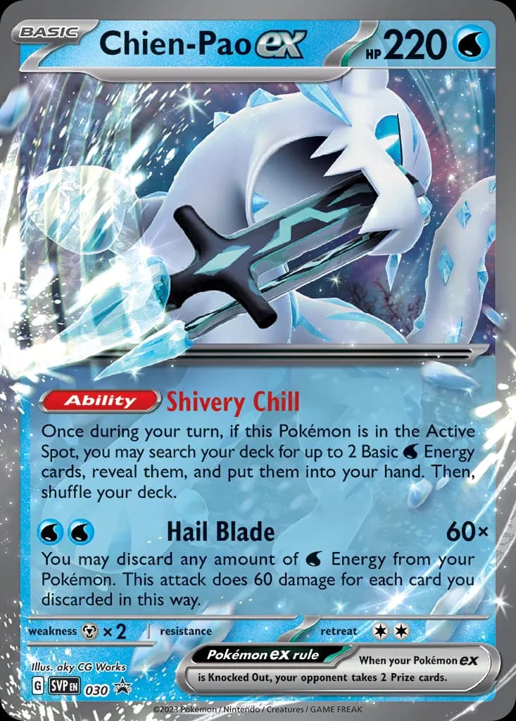 Chien-Pao ex — Scarlet & Violet Black Star Promos 30 Pokémon card