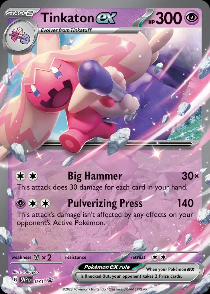 Tinkaton ex — Scarlet & Violet Black Star Promos 31 Pokémon card
