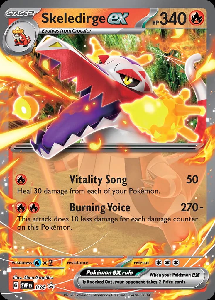 Skeledirge ex — Scarlet & Violet Black Star Promos 34 Pokémon card
