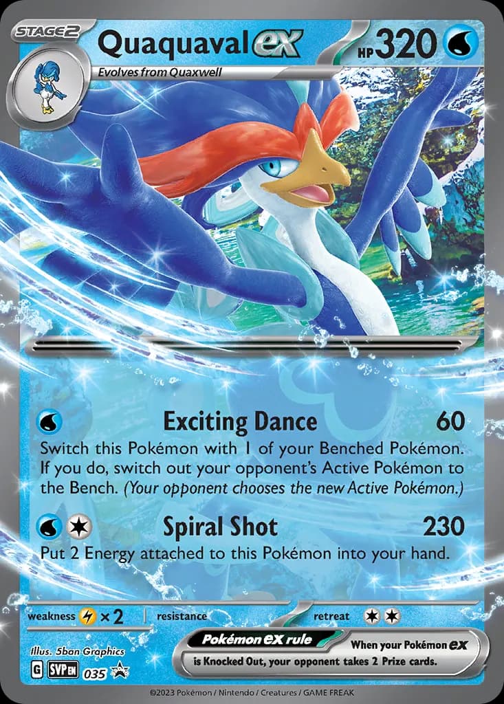 Quaquaval ex — Scarlet & Violet Black Star Promos 35 Pokémon card