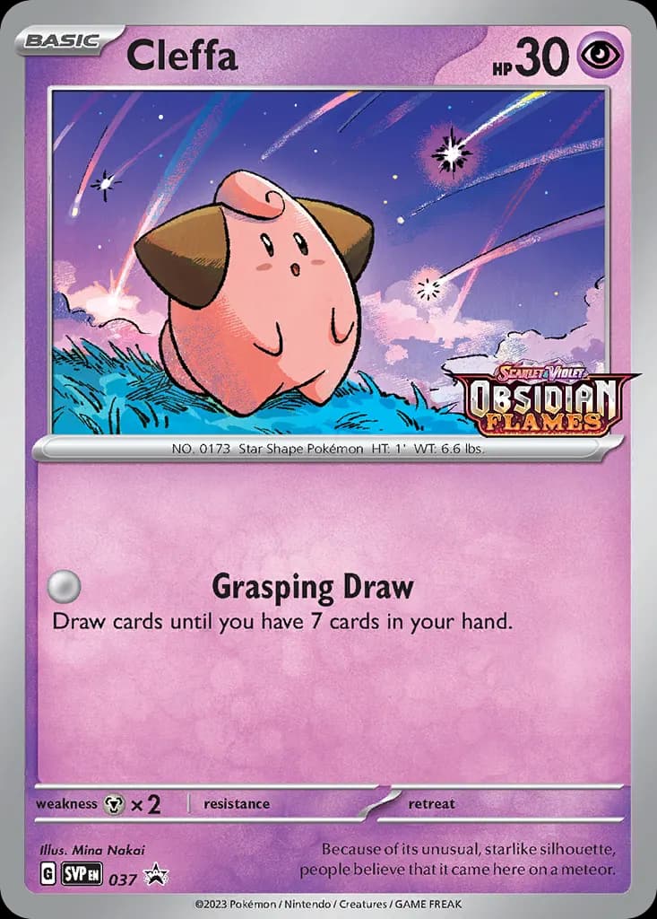 Cleffa — Scarlet & Violet Black Star Promos 37 Pokémon card