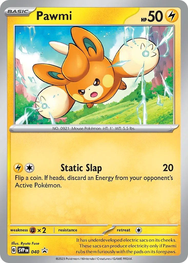 Pawmi — Scarlet & Violet Black Star Promos 40 Pokémon card