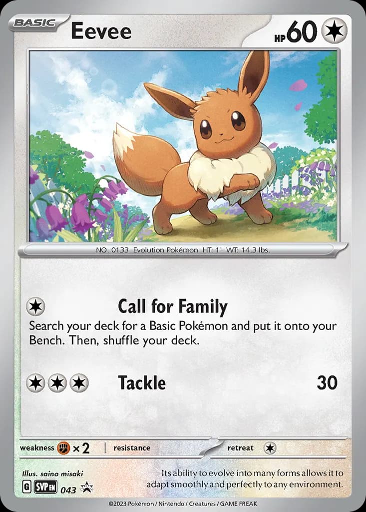 Eevee — Scarlet & Violet Black Star Promos 43 Pokémon card