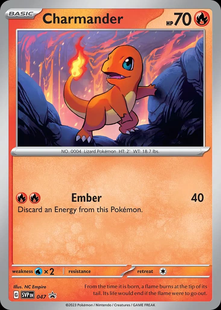 Charmander — Scarlet & Violet Black Star Promos 47 Pokémon card