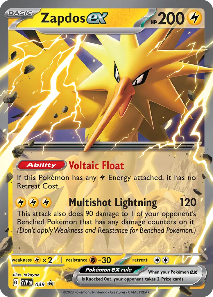 Zapdos ex — Scarlet & Violet Black Star Promos 49 Pokémon card