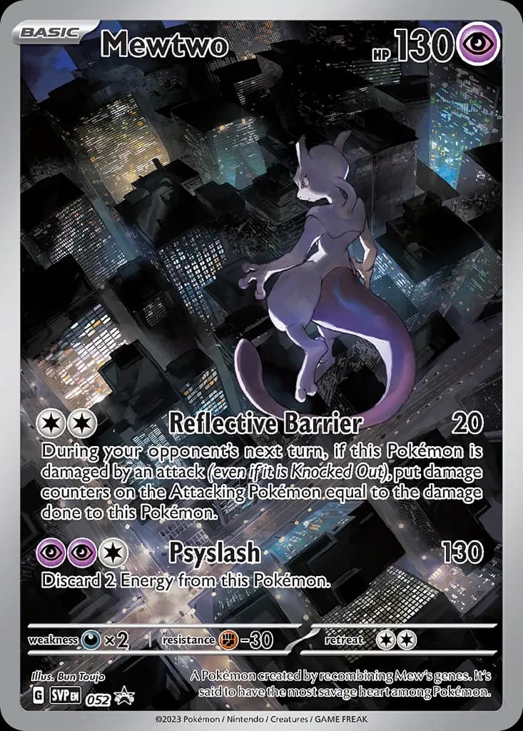 Mewtwo — Scarlet & Violet Black Star Promos 52 Pokémon card