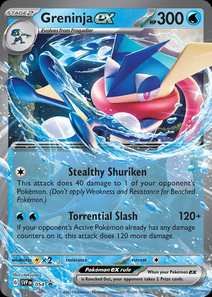 Greninja ex — Scarlet & Violet Black Star Promos 54 Pokémon card