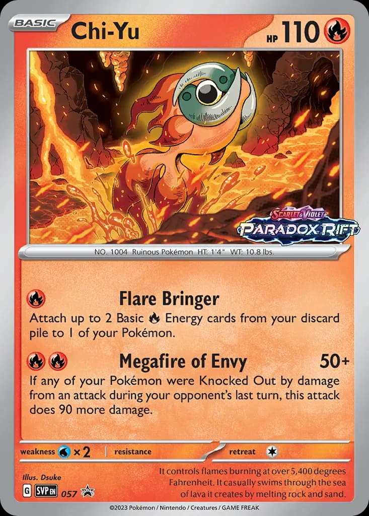 Chi-Yu — Scarlet & Violet Black Star Promos 57 Pokémon card