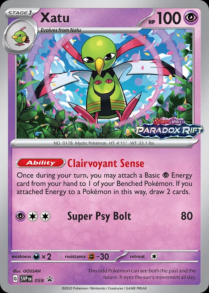 Xatu — Scarlet & Violet Black Star Promos 59 Pokémon card
