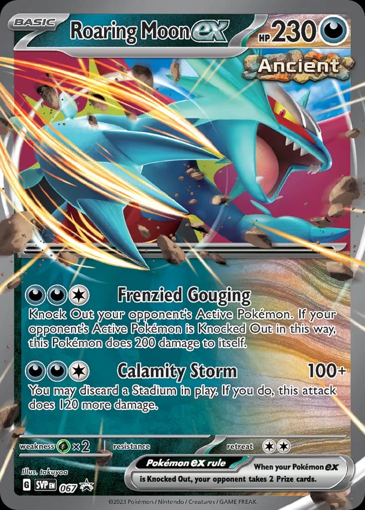 Roaring Moon ex — Scarlet & Violet Black Star Promos 67 Pokémon card