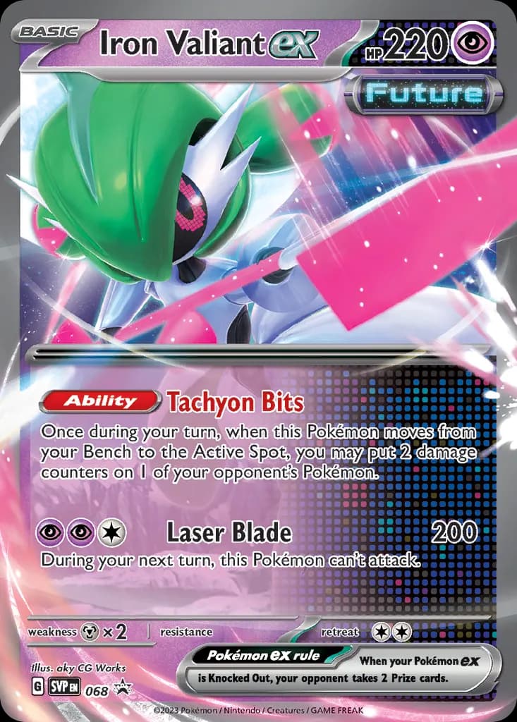 Iron Valiant ex — Scarlet & Violet Black Star Promos 68 Pokémon card
