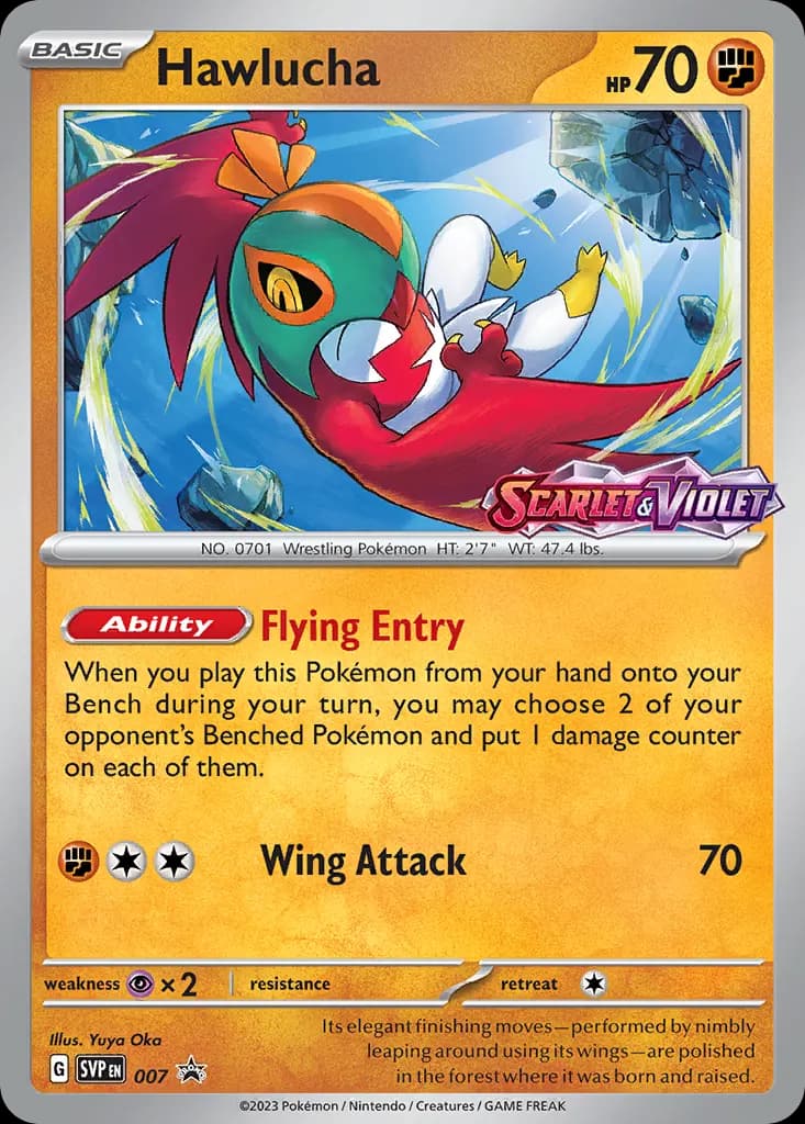 Hawlucha — Scarlet & Violet Black Star Promos 7 Pokémon card