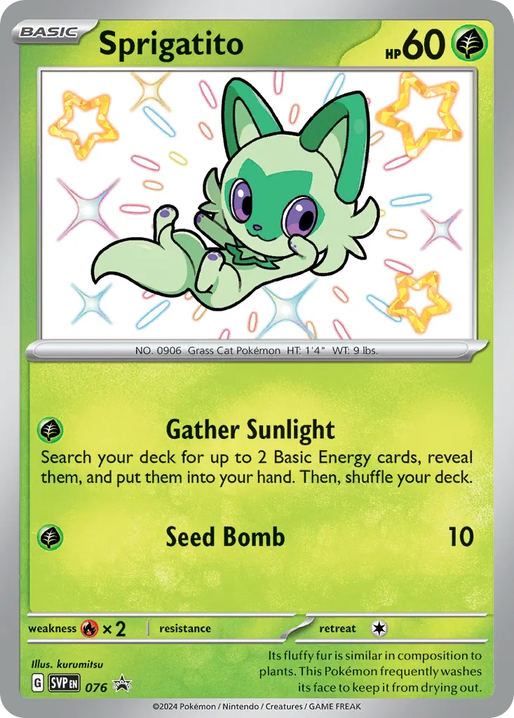 Sprigatito — Scarlet & Violet Black Star Promos 76 Pokémon card