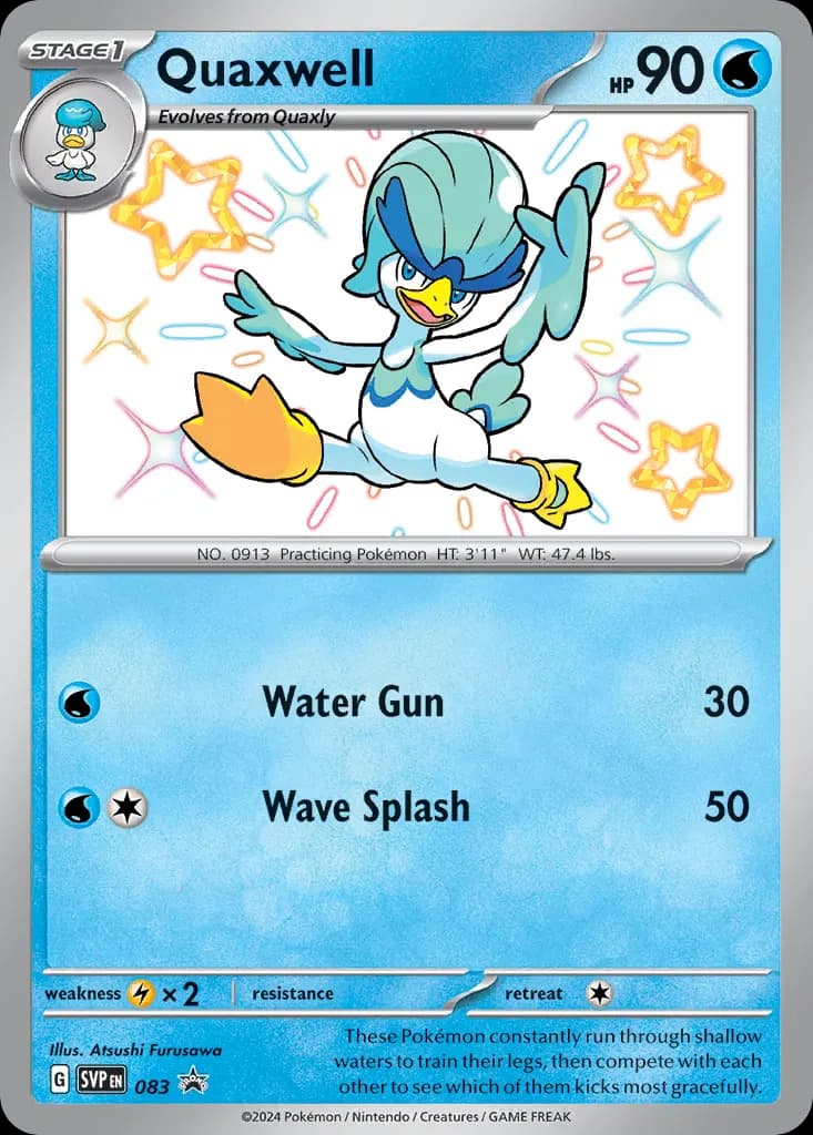 Quaxwell — Scarlet & Violet Black Star Promos 83 Pokémon card