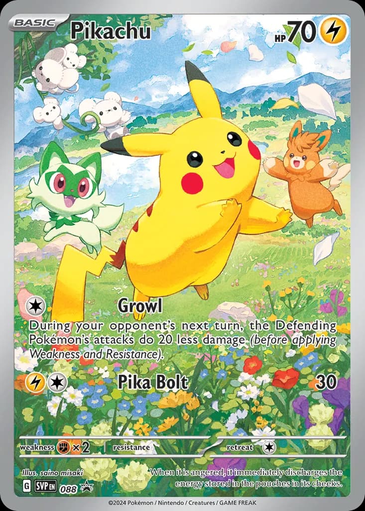 Pikachu — Scarlet & Violet Black Star Promos 88 Pokémon card