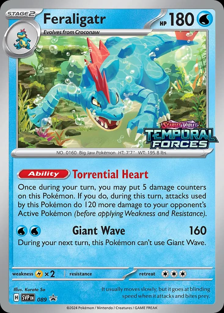 Feraligatr — Scarlet & Violet Black Star Promos 89 Pokémon card