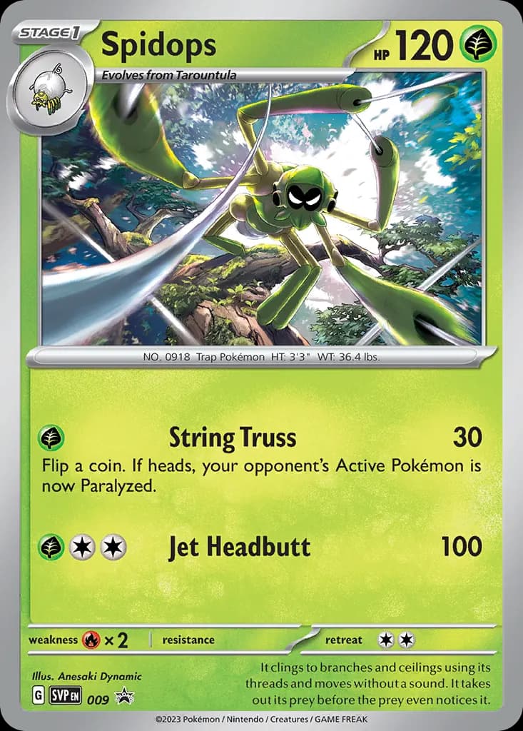 Spidops — Scarlet & Violet Black Star Promos 9 Pokémon card