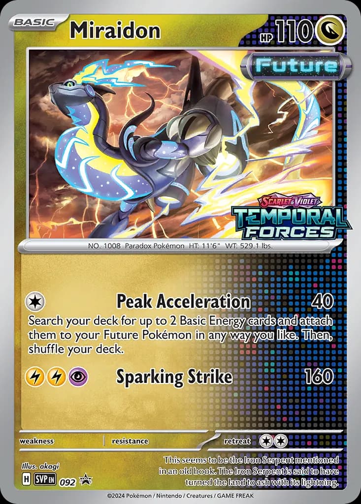 Miraidon — Scarlet & Violet Black Star Promos 92 Pokémon card