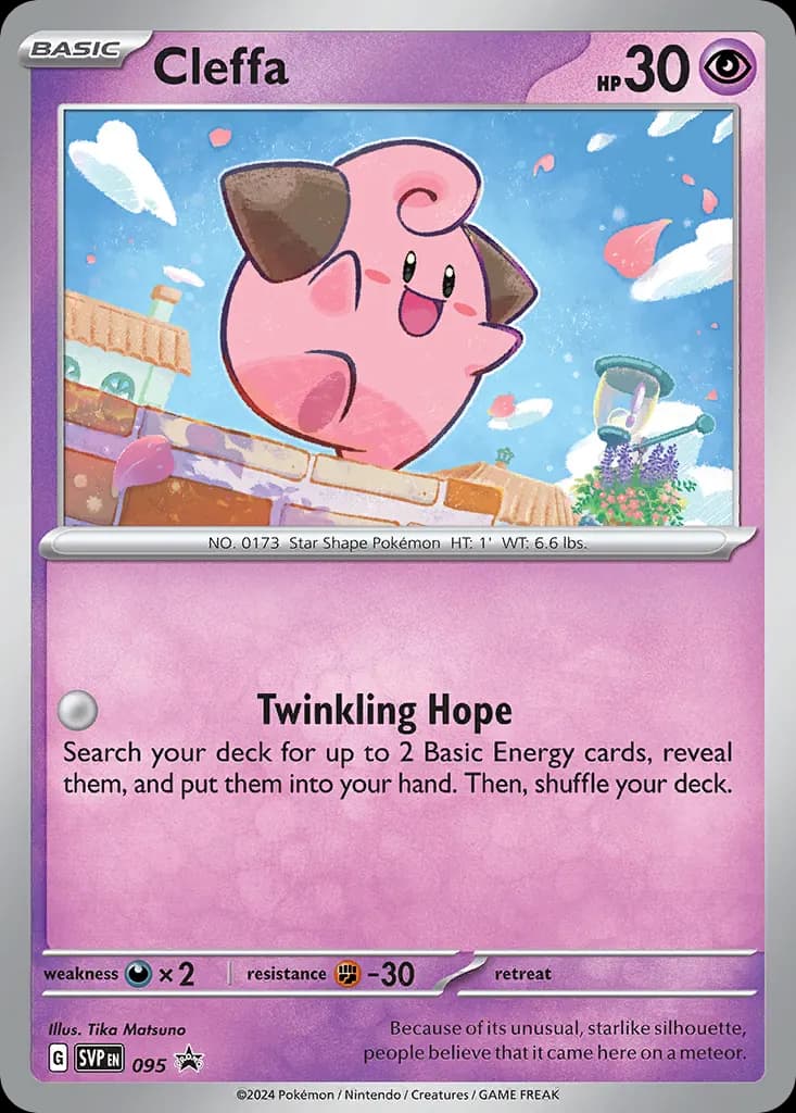Cleffa — Scarlet & Violet Black Star Promos 95 Pokémon card