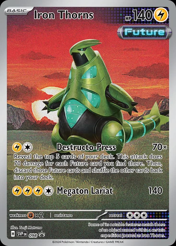 Iron Thorns — Scarlet & Violet Black Star Promos 98 Pokémon card